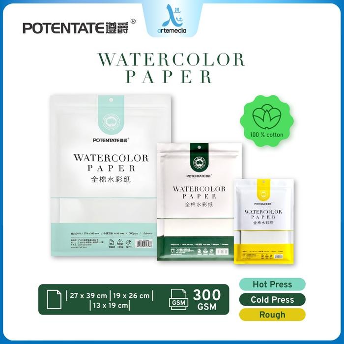 

Potentate Watercolor Paper Cotton Sheet Set Kertas Cat Air