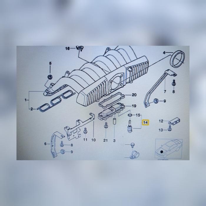 Sensor Intake Manifol Air Bmw E39 M52, Z3 E36, E36 M52