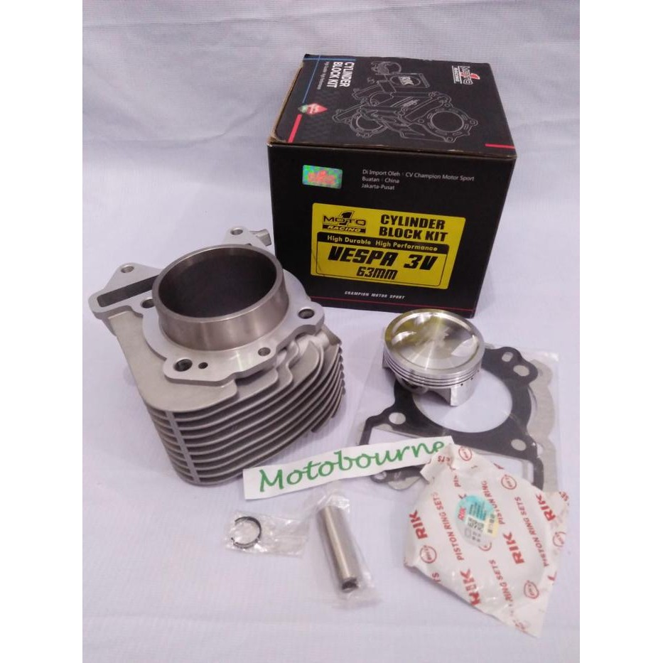 Blok Seher Moto1 Vespa 3V Boreup Vespa Matic 3V 63 Mm Moto 1 Racing