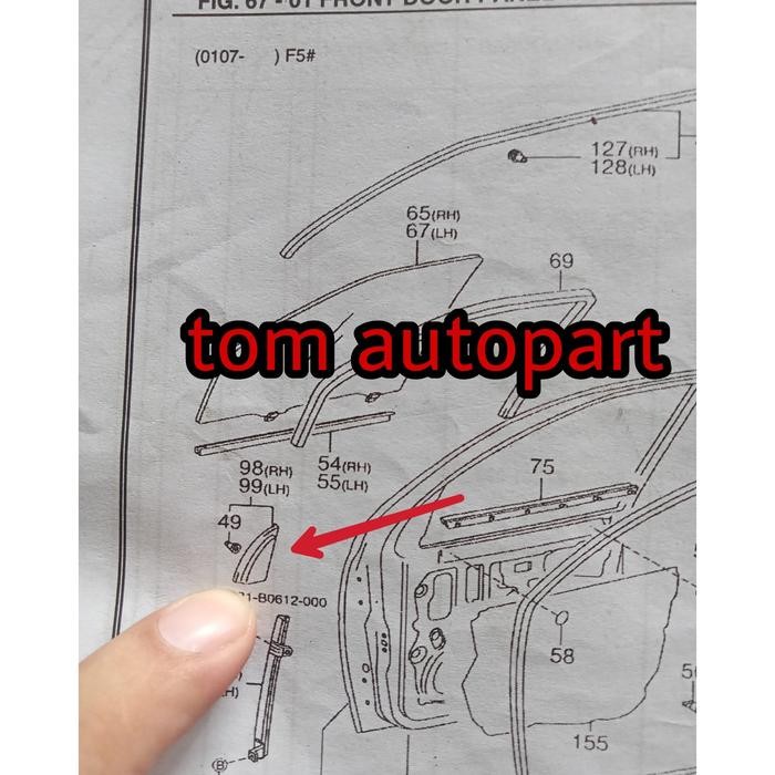 Dudukan Spion Dalam Daihatsu Taruna
