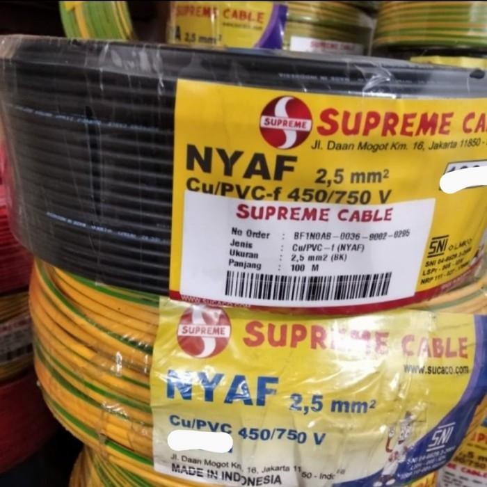 KABEL SUPREME NYAF 1X2.5 @ 50 METER TERMURAH