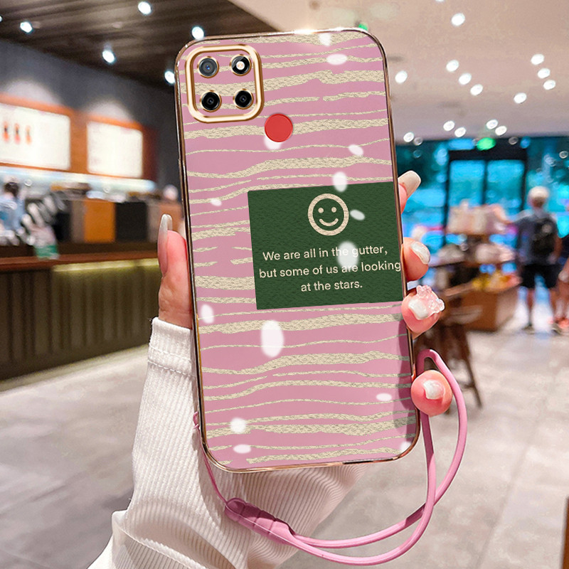 Casing Hp Untuk Realme C12 C25 C25s C15 Case Casing garis Kesing HP Cesing Silikon Softcase disepuh 