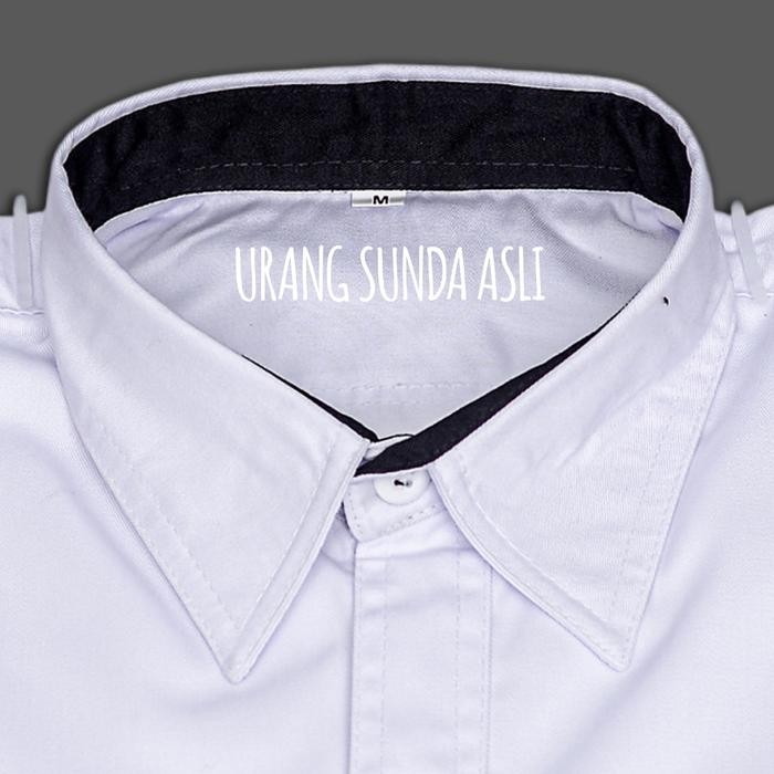 baju kemeja putih pria kerah hitam kemaja pdh kerah hitam baju pns putih kerah hitam kemeja putih