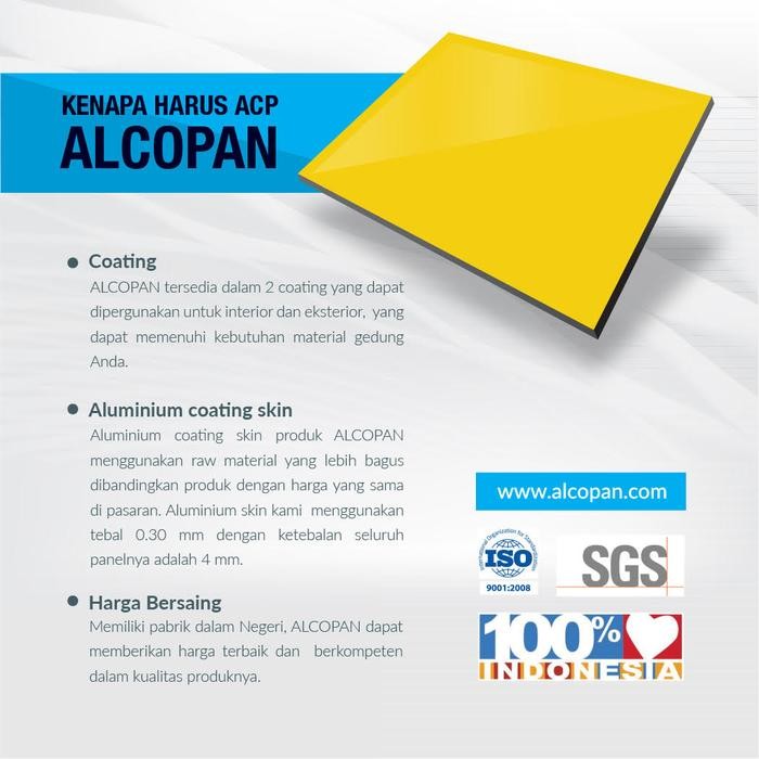 Acp Alcopan 4Mm Pvdf Outdoor 1220 X 2440Mm