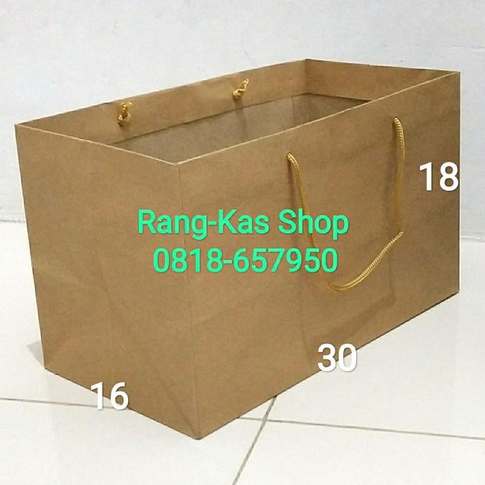 

Paperbag Kue Bolu Coklat Kraft doff