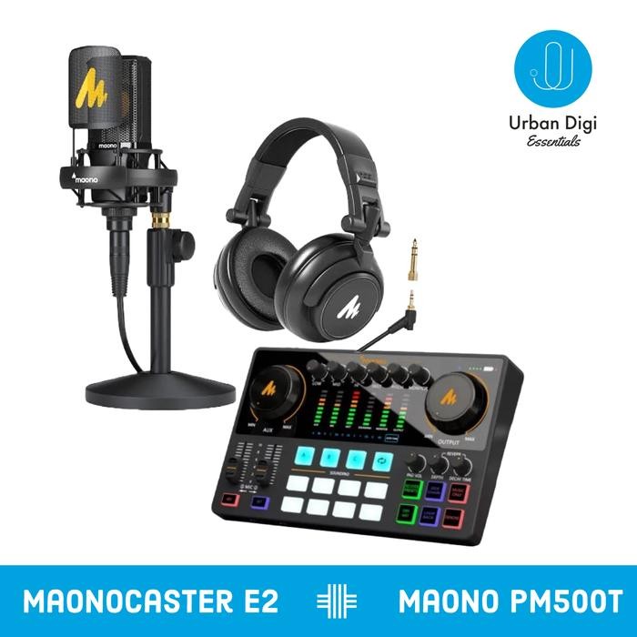 New Stock Maono Maonocaster E2 + Maono Pm500 - Paket Recording, Cover/Live Music