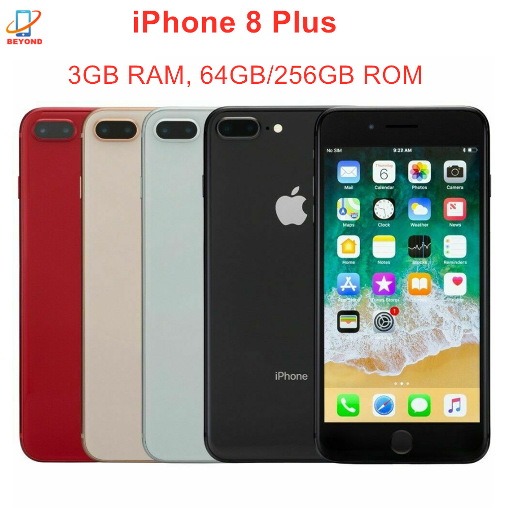 Original Apple iPhone8 Plus iPhone 8 Plus 8P 64GB 256GB ROM 5.5" IPS LCD iOS 4G LTE RAM 3GB Hexa Cor