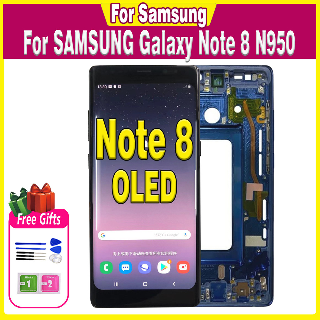 High quality 6.0" Super OLED Note8 LCD For SAMSUNG Galaxy Note 8 LCD N950 N950F Display Touch Screen