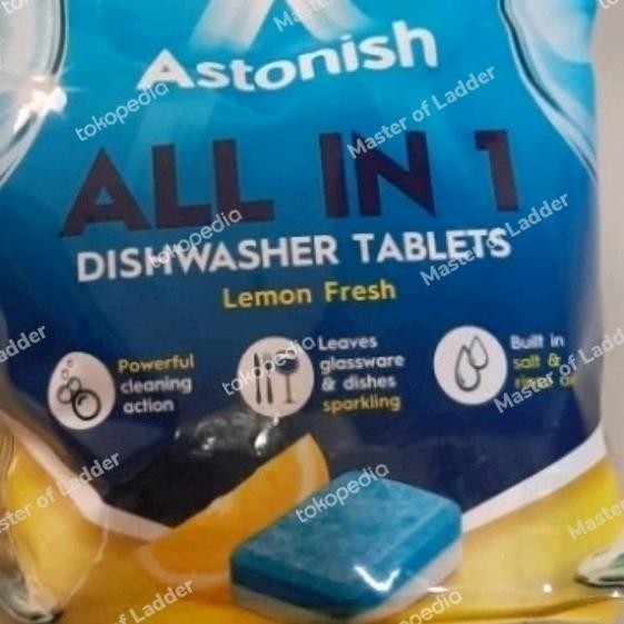 (Allthebest) Astonish Tablet Pembersih Dishwasher isi 100 pcs