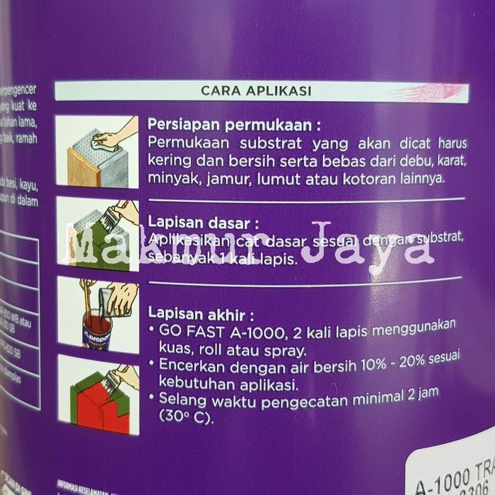 Go Fast A-1000 Cat Besi Kayu Water Based Propan