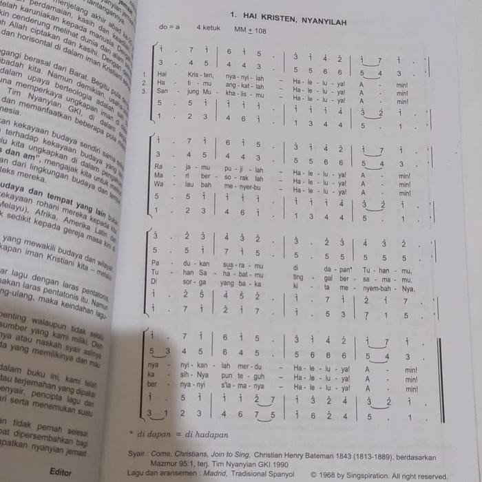 Nyanyikanlah Kidung Baru Empat Suara - NKB 4 Suara