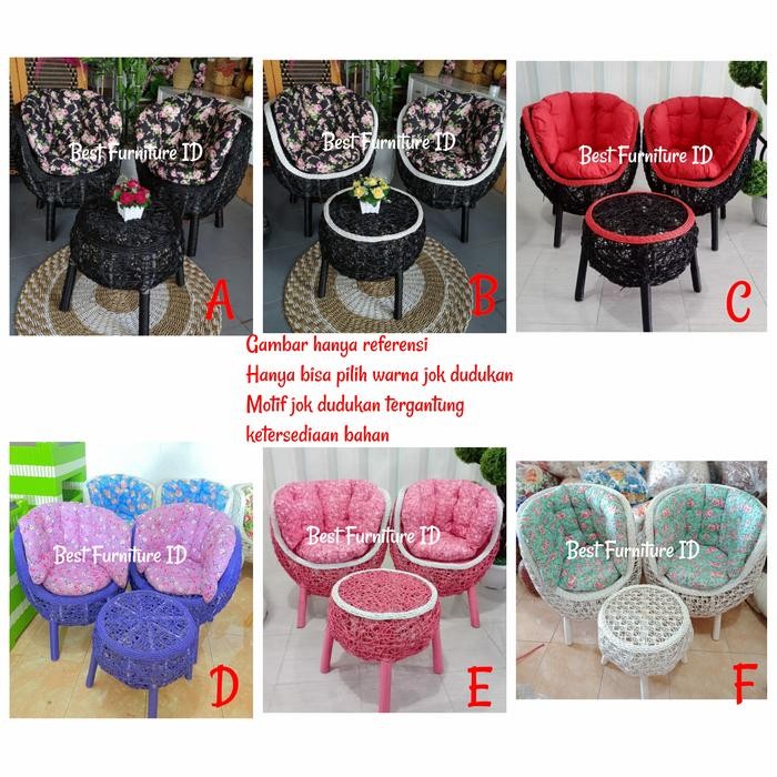 Set Kursi Teras Brekele Rotan Sintetis Gratisongkir