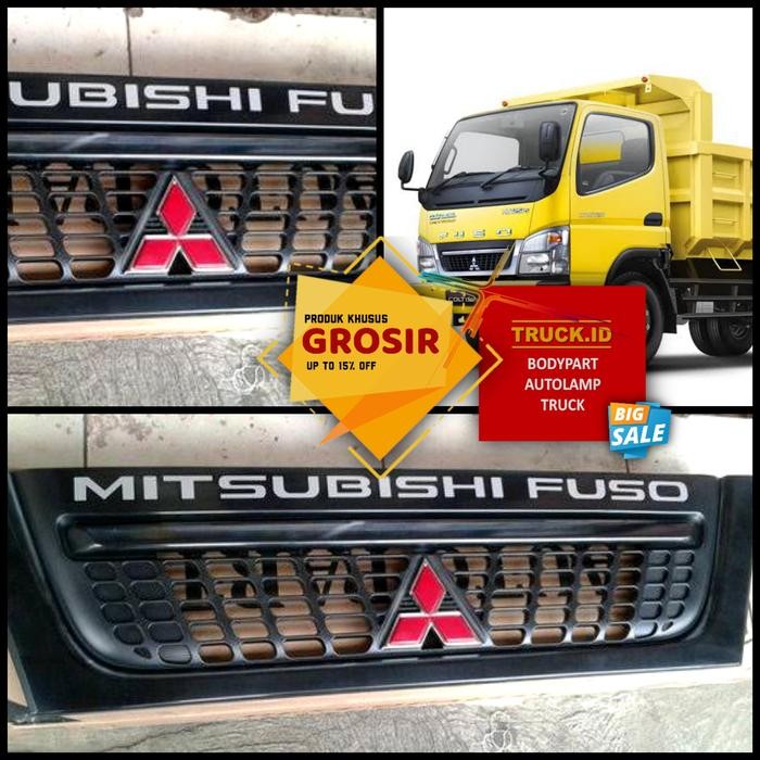 Terlaris Grill Ram Rambang Grille Depan Canter 110/125 (Hitam) *8708