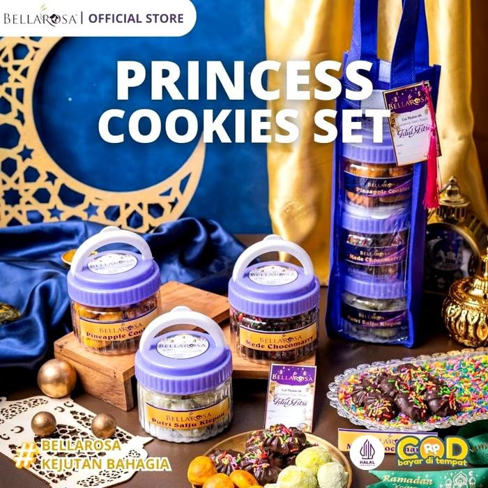 

BELLAROSA Hadiah Hampers Lebaran Paket Princess set kue kering Gift Food