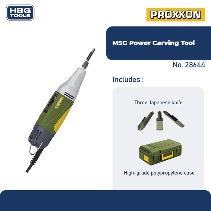 

Terlaris! Proxxon 28644 Mesin Pahat Ukir Kayu Elektrik Msg Power Carving Tool
