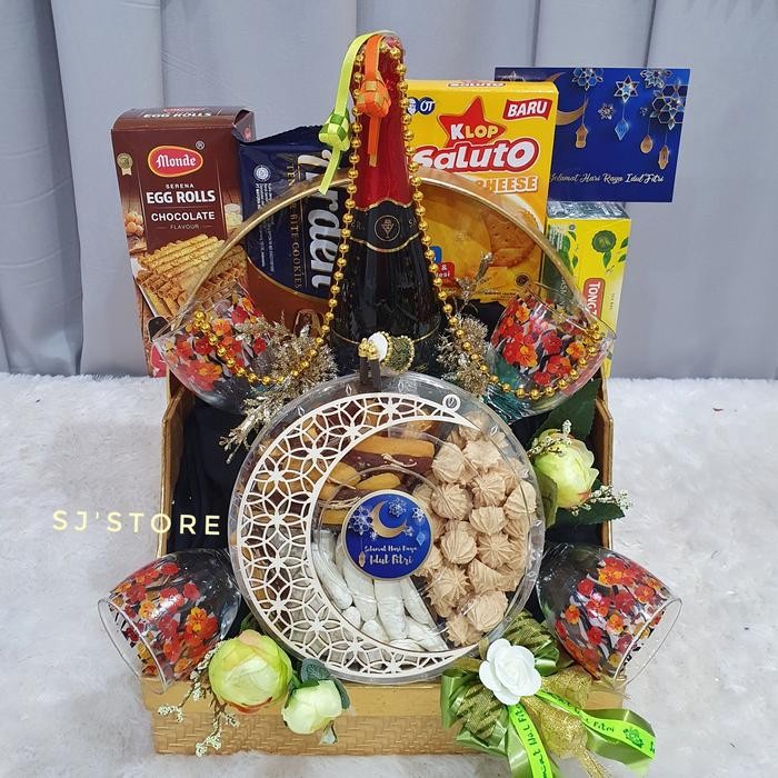 

Paket box hampers lebaran kue kering toples murah 14
