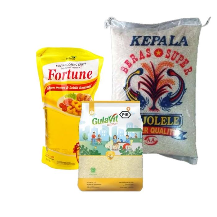 

PAKET SEMBAKO MURAH ( BERAS MINYAK GULA )