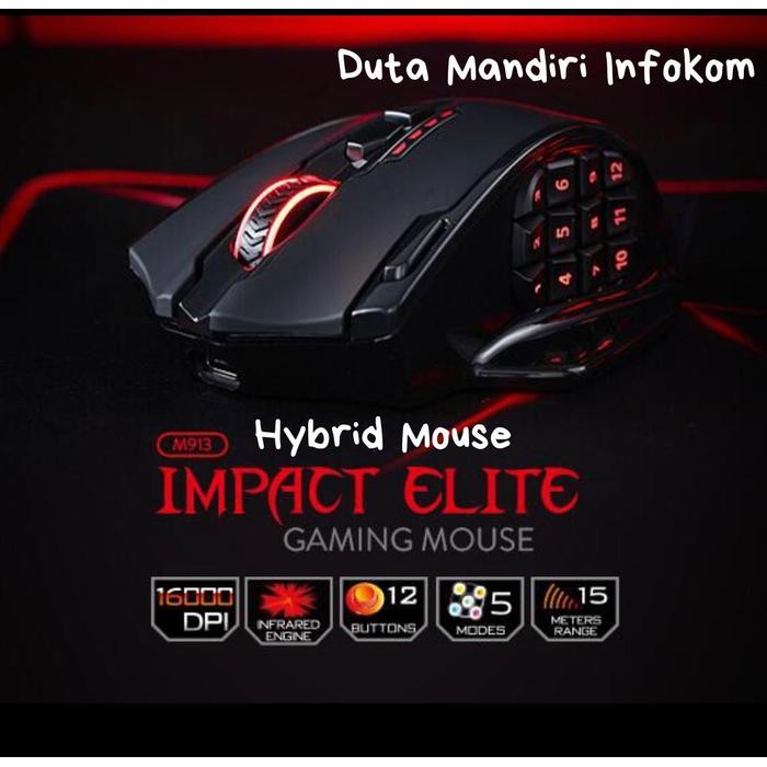 (Expert) Redragon Impact Elite M913 RGB - Wireless I Wired Hybird Gaming Mouse