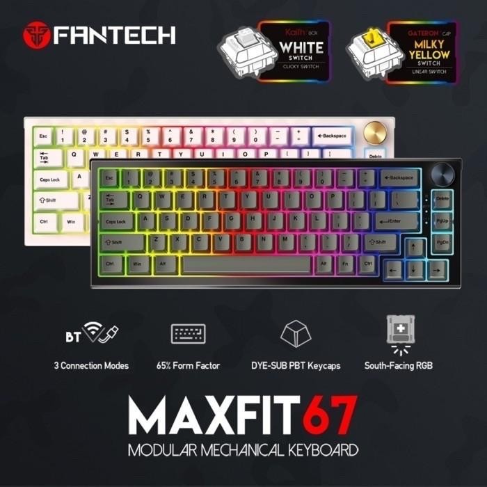 (Expert) Fantech Maxfit 67 MK858 Modular Mechanical Gaming Keyboard Maxfit67
