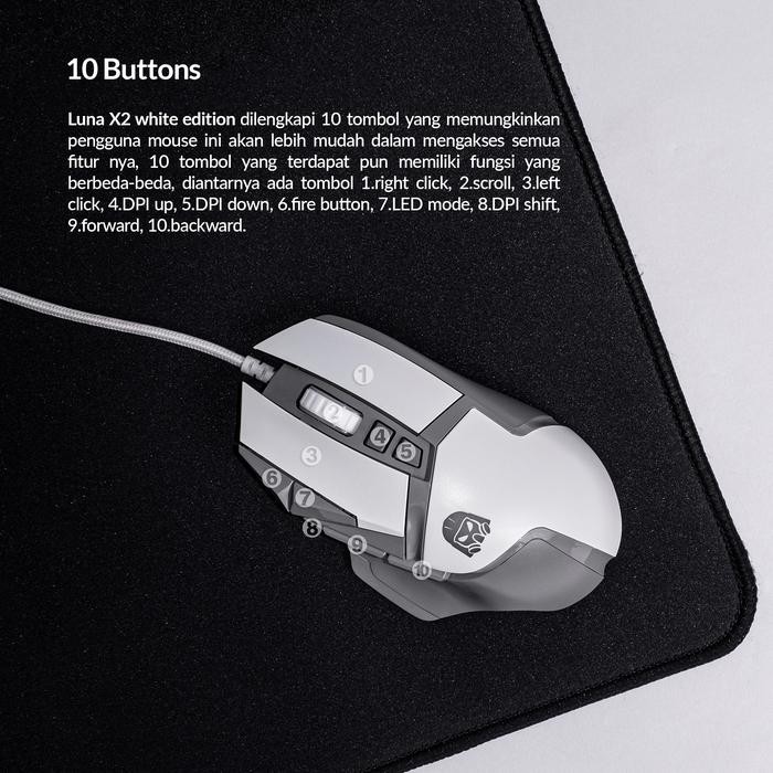 (Expert) DIGITAL ALLIANCE Luna X2 RGB Pixart 3327 Huano Mouse Gaming Ergonomic