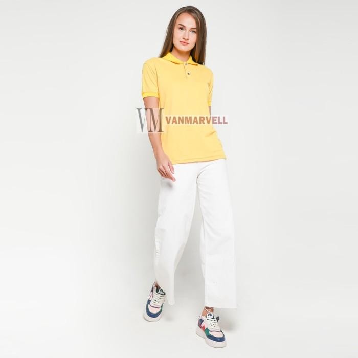 (Expert) VM Kaos Polo Shirt Polos Kuning - Kaos Polos Berkerah Kuning