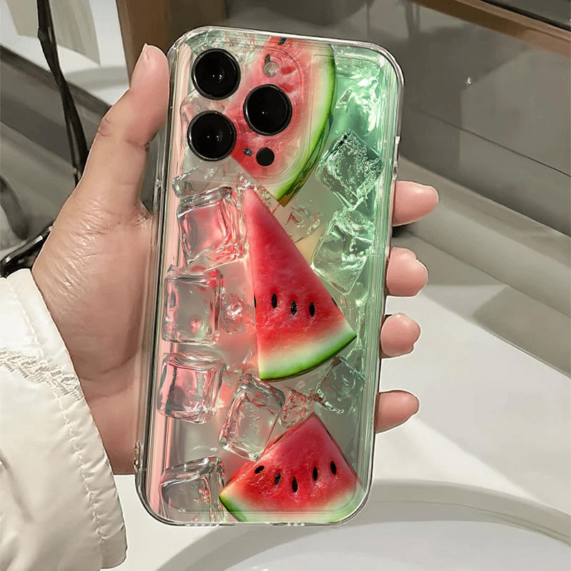 Semangka Creative Es Batu Grafiti Softcase Vivo Y05e Y500 Z11X Y11d T5 Pro 5G Y31d Pro Y05 V70 Fe Y2