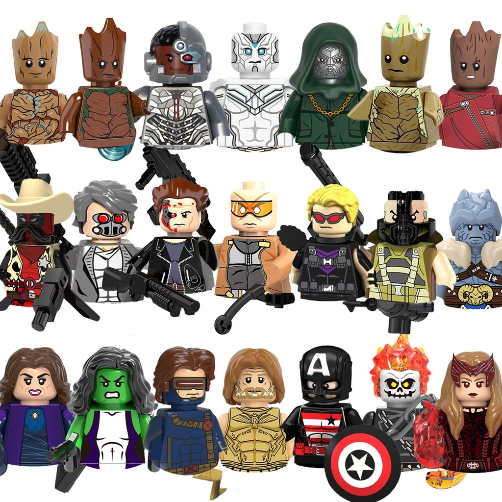 Marvel Doctor Doom Thor Black Panther Classic  aracter Building Blocks Brick Toy Mini Model Doll