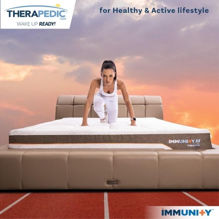 Therapedic Springbed Kasur Immuni+Y M Spring Bed Size 120X200 - Hanya Kasur Saja