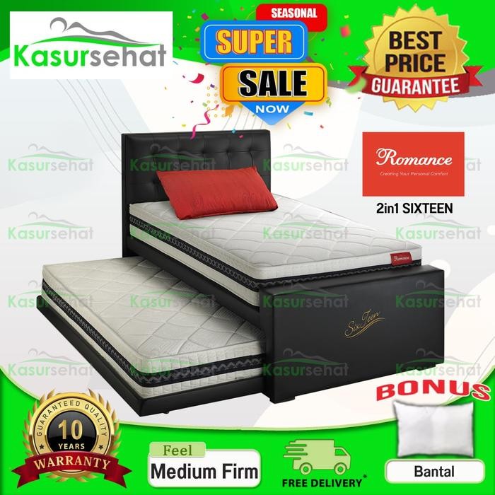 Romance Kasur Springbed 2In1 Sixteen - Full Set 120X200