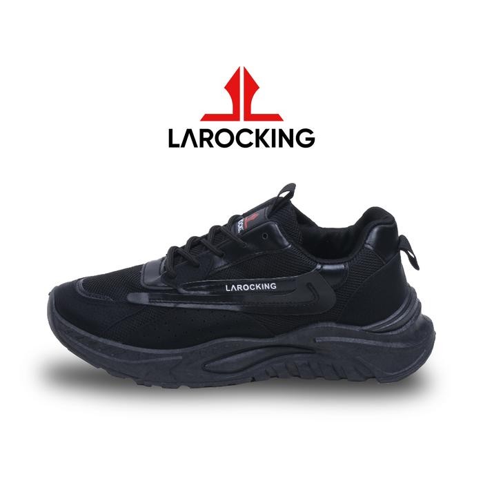 Larocking - Verve Hitam Sepatu Sneakers Casual Gym