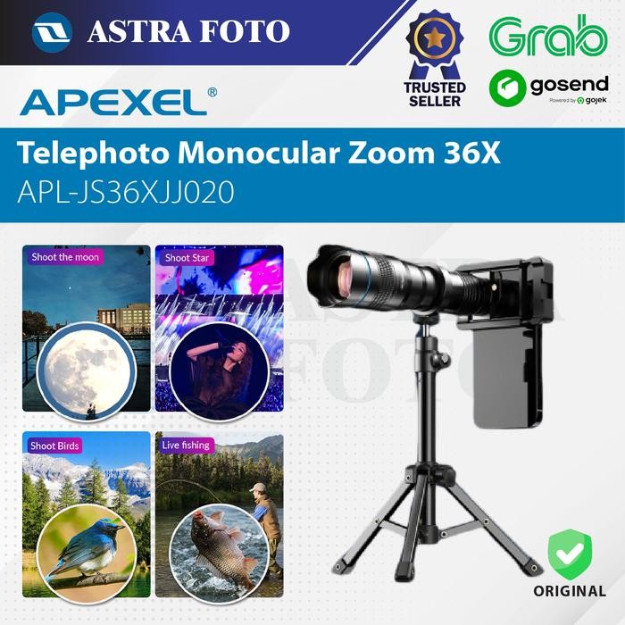 APEXEL Lensa Smartphone Telephoto Monocular Zoom 36X - APL-JS36XJJ020
