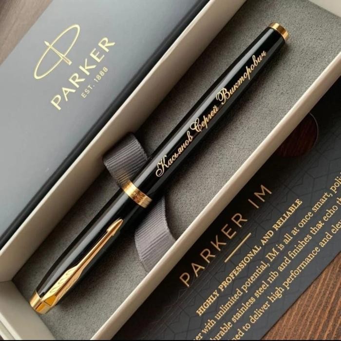 

PULPEN PARKER ORIGINAL IM NEW ROLLER BALL BLACK LQ GT - GRATIS GRAFIR NAMA