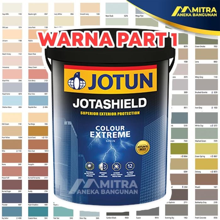 CAT TEMBOK JOTUN EKSTERIOR JOTASHIELD COLOUR EXTREME 2,5 LITER GALON / PART 1
