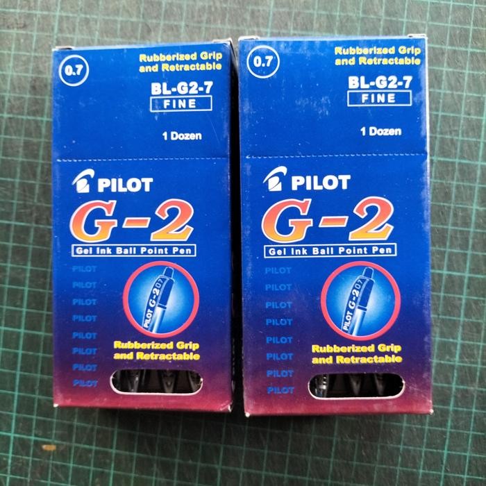 

Pulpen Pilot G-2 HITAM 0.7 GEL INK BALLPOINT 0.7mm