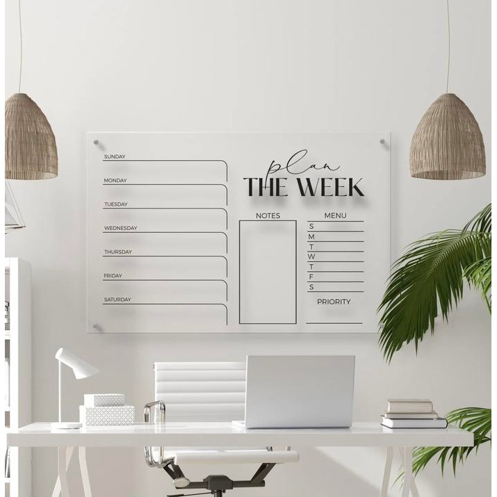 

Daily Planner Akrilik Weekly Planner Tabel Jadwal Acrylic