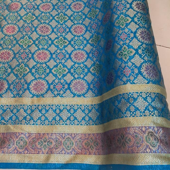 SONGKET SEMI PALEMBANG MULTI COLOR/songket meteran/songket palembang