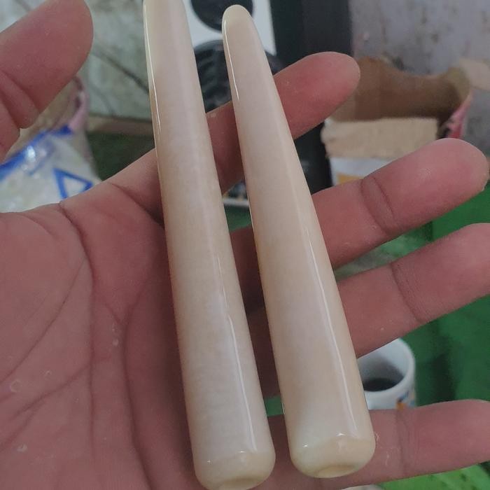 pipa iga duyung asli bulat simetris cristal