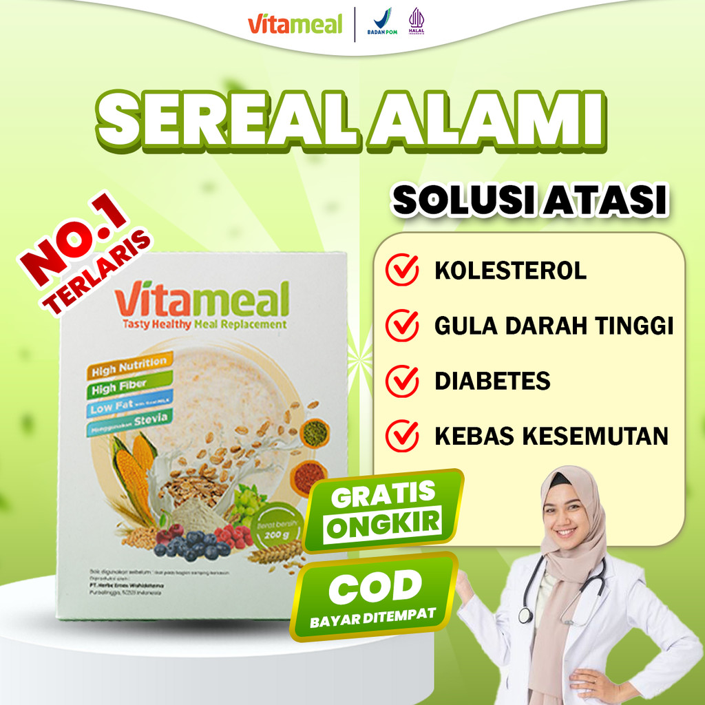 

[GARANSI RESMI] Vitameal official store vitamil gula darah diabetes kebas kesemutan VITAMIL DIET