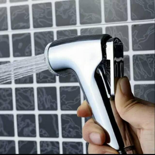 Kepala jet shower closet chrome model Toto / jet to shower kamar mandi