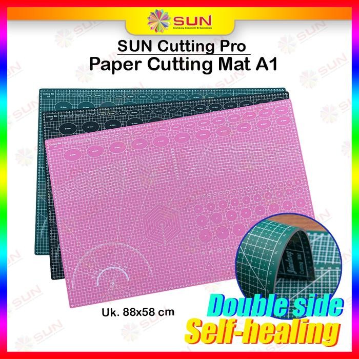 

AT Alas Potong Kertas ( Cutting Mat ) Uk. A2/A1 Bahan PVC, Double-Side, Self Healing untuk potong