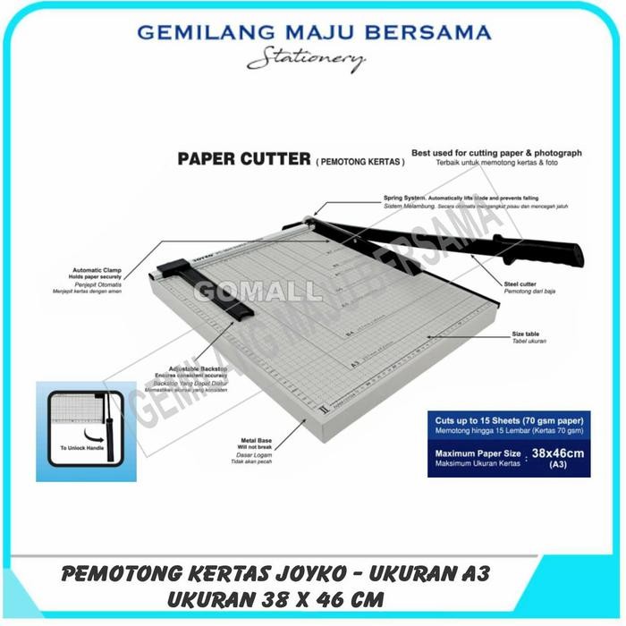 

AT Pemotong Kertas / Paper Cutter Joyko PC-3846 (A3)
