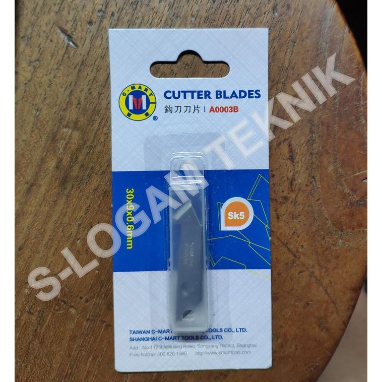 

AT Refill Cutter Acrylic C-MART Isi 5 Pcs Pisau Potong Akrilik Mika