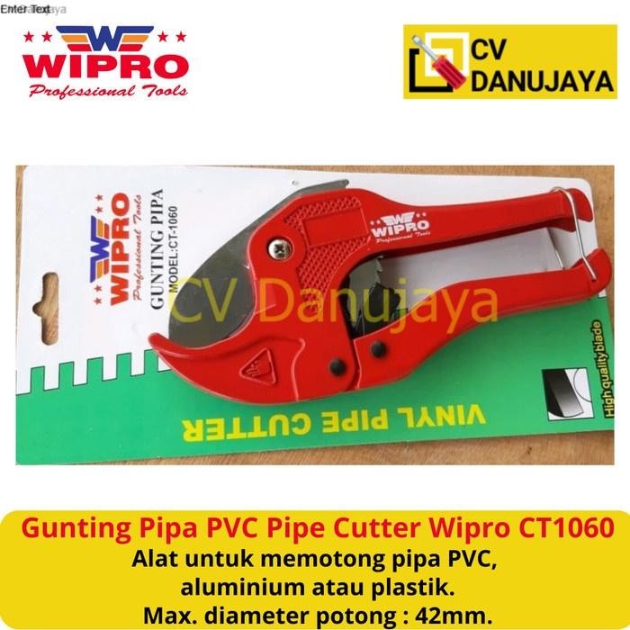 

AT Gunting Pemotong Pipa PVC Aluminium Plastik Pipe Cutter Wipro CT1060