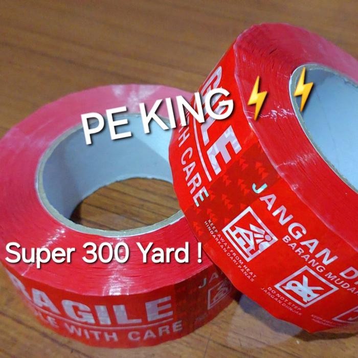 

AT Isolasi Lakban Fragile Jangan Dibanting 200 300 Yard Murah Kirim Kilat