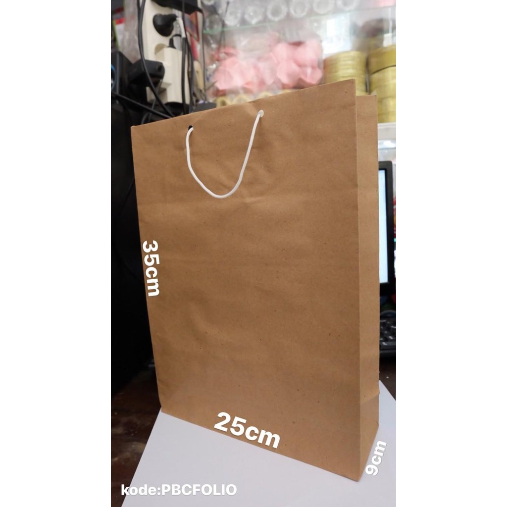 (Expert) paper bag polos / paper bag coklat besar