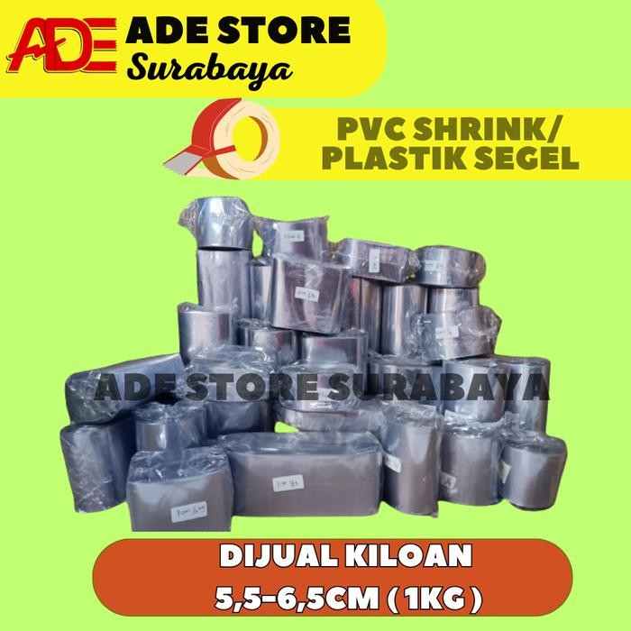 

AT Plastik Segel/Shrink/PVC ( 1Kg ) lebar 5cm, 5.5cm, 6cm, 6.5cm