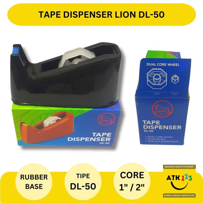 

AT Tape Dispenser / Tempat Isolasi Roll Kecil Merk Lion DL-50 Kantor