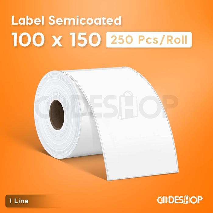 

AT LABEL BARCODE 100 X 150 mm LABEL SEMICOATED 100x150 mm