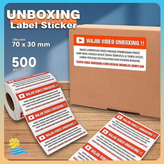 

AT LABEL STICKER FRAGILE WAJIB VIDIO UNBOXING 70X30MM 500 PCS TERMURAH