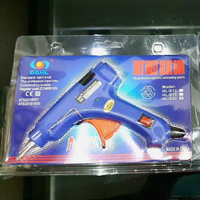 

AT Glue gun merk DGHL (terbaik) HL-E20 Alat lem tembak kecil 20 watt